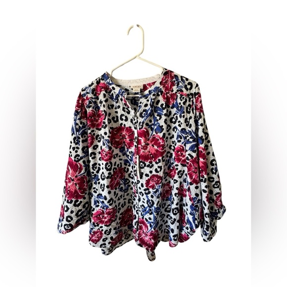 Ariat Ladies Bliss Long Sleeve Top Multi Print Size M - Picture 6 of 15